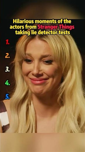 Hilarious moments of the actors from Stranger Things taking lie detector tests#TheStrangerThing