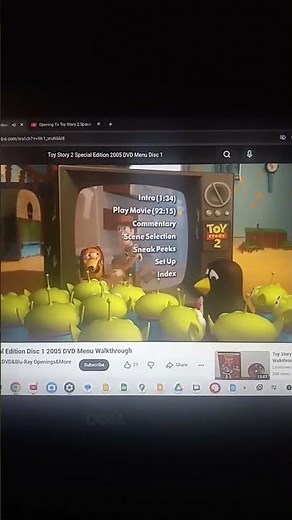 Toy Story 2: Special Edition 2005 DVD Menu (Disc 1) (54 seconds) (December 26, 2005)