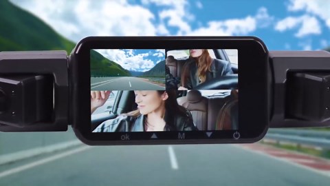 360 Dash Cam Front and Rear Inside,4 Channel Dash Cam 2025,2.5K+1080Px3 Dash Camera for Cars 24/7 Night Vision,360 Car Camera Built-in GPS,5G WiFi,Loop Recording,Parking Mode Free 128GB Card