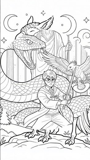 One Printout. Thirty Minutes of Silence. These 40 Harry Potter Coloring Pages Keep Kids Focused