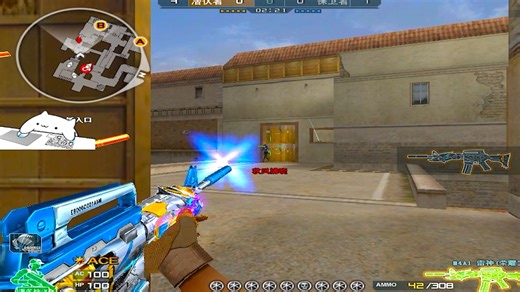 咋玩？ QBZ按住左键库库扫，雷神单点速点连发颗颗秒.