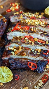 35K views · 143 reactions | Rotisserie Pork Ribs with a Peanut Satay...