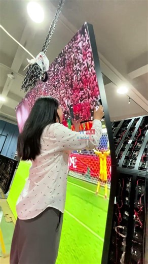 Wide angle LED screen for watching sports game and film. #wellvision #ledscreen