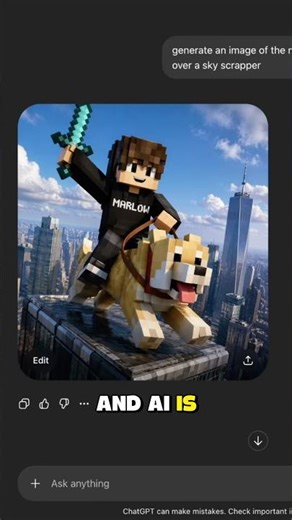 Can ai Make a Minecraft Texture Pack #minecraft