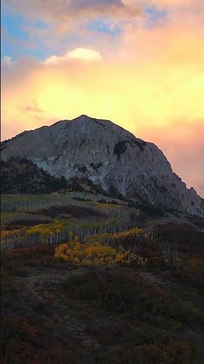 Sunset Flight Over Colorado’s Kebler Pass | Fall Colors From the Sky