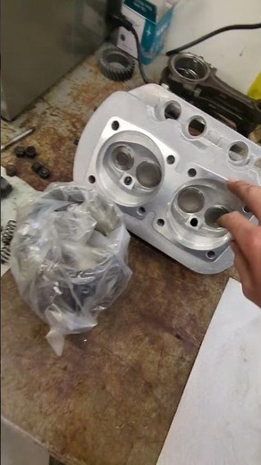 1600 cc VW air-cooled engine compression ratio check #vwbug #aircooled #automobile #rebuild