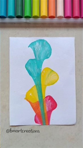 DIY Thread Art 🌈| String pull art 🤩💕 #shorts #painting #drawing #watercolor #easypainting #threadart