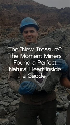 Factually Interesting on Instagram: "The "New Treasure": The Moment Miners Found a Perfect Natural Heart Inside a Geode In late 2020, miners at the Santa Rosa mine in the Artigas region of Uruguay made a breathtaking discovery. While excavating hard basalt rock, they cracked open a geode to reveal a perfect, naturally formed heart shape. The miners, working for the company Uruguay Minerals, noted that while they had found many beautiful stones, the symmetry of this particular piece was a once-in