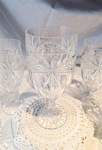 Mikasa: Park Rose Crystal Iced Tea Stemware - Etsy