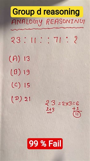 reasoning questions || group d reasoning questions || number analogy tricky reasoning