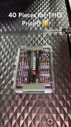 Lidl Parkside 40-Piece Precision Bit & Metric Nut Driver Set Unboxed! 🔧 #Shorts