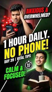 Take a Digital Detox One Hour Daily #viral #health #motivation #mentalhealth #mentalwellness