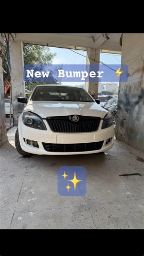 New Bumper Installed | Skoda Rapid | #car #viral #shorts