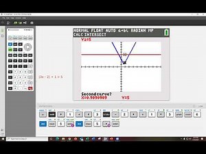 TI84 Calculator-Solving Absolute Value Equations