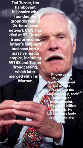 CNN Banane Wale Media Billionaire Ted Turner Ka Nidhan 💔 #Shorts
