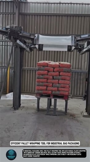 Efficient Pallet Wrapping tool for industrial bag packaging #tools