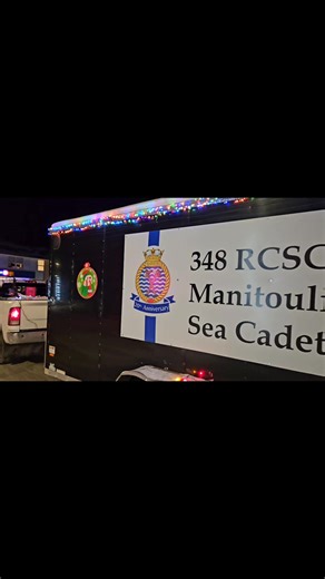 Here’s a look at the final moments of tonight’s Santa Claus Parade in the Town of NEMI. A wonderful turnout from the community and a great way to close out another successful parade. Bravo Zulu to all involved. | 348 Manitoulin RCSCC