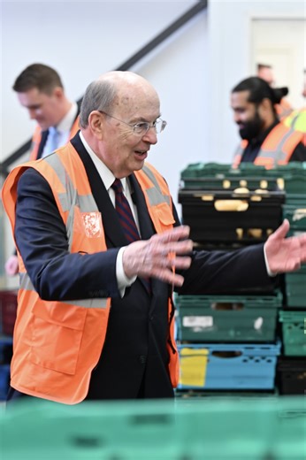 Elder Quentin L. Cook, an Apostle of The Church of Jesus Christ of Latter-day Saints, visited The Felix Project, the largest food redistribution charity in London, on Thursday, May 29, 2025. “The dream and the vision, and the concept is incredible and so consistent with anybody who has a desire to feel accountable to God for watching out for people. It's lifesaving," said Elder Cook. Learn more by following the link in the comments. | Church Newsroom