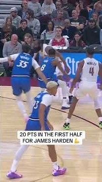 James Harden scored 20 of his 24 points in the first half to lead the Cavs' win! 😤🔥 #NBAHighlights