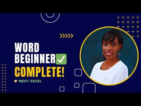 Microsoft Word Beginner Review (Lessons 1–9) | Complete Word Basics Before Excel