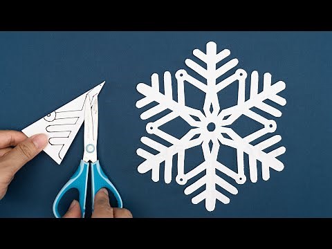 Easy Snowflake - How to make Snowflakes out of Paper - Christmas Crafts