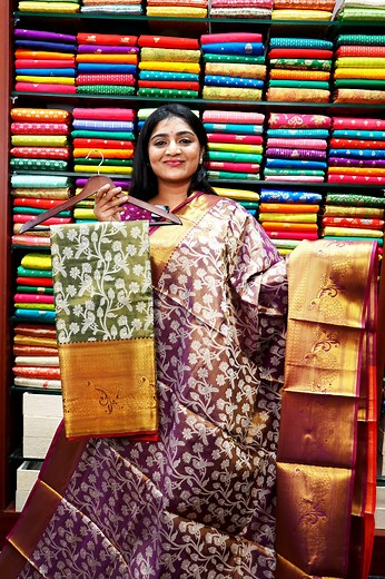 52K views · 945 reactions | Latest Designes Kanjivaram Silk Sarees...