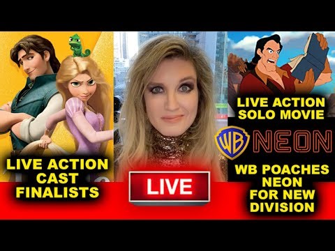 Disney Live Action Tangled Cast UPDATE, Live Action Gaston Movie, Warner Bros Neon Specialty Films