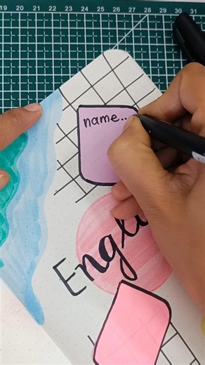 stunning Front Page design ideas: English # #selfwritingworld #drawing #handwriting
