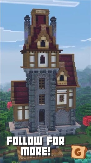 How to build a Red Manor in Minecraft!