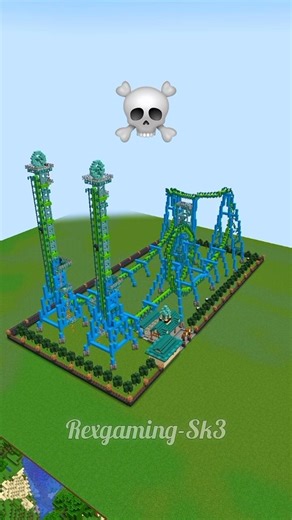 Minecraft Rollercoaster Build Battle - Noob vs Pro vs Hacker vs God #shorts​ #minecraft