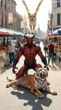 JESUS AND THE CAT PROTECTED THE TIGER CUB FROM SATAN