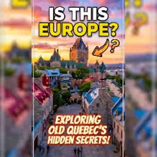 This Place in Canada Feels Like Europe 😲🇨🇦 | Hidden Magic of Old Quebec City You Didn’t Expect! ✨