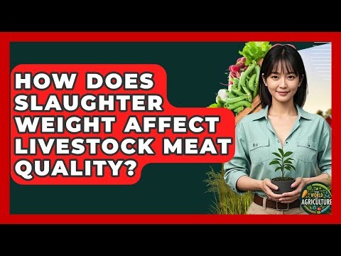 How Does Slaughter Weight Affect Livestock Meat Quality? - The World of Agriculture