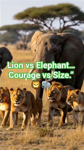 Lion vs Elephant – Courage vs Size | Ultimate Wildlife Battle