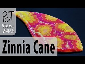 Polymer Clay Flower Cane Tutorial (Zinnia)