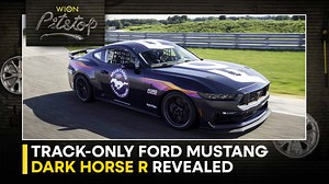 #WIONPitstop - #FordPerformance has revealed the all-new #Mustang Dark Horse R, born to compete in the new, IMSA-sanctioned Mustang Challenge racing series. Armed with a 500 horsepower 5.0-litre Coyote V8 engine, its one serious track weapon! #WION #Reels #FordMustang #MustangDarkHorseR | WION