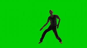 Zombie, Dance, Green Screen. Free Stock Video