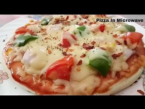 Homemade Pizza recipe/How to make Pizza in Microwave at Home/Easy Pizza Recipe by Kadian’s Kitchen