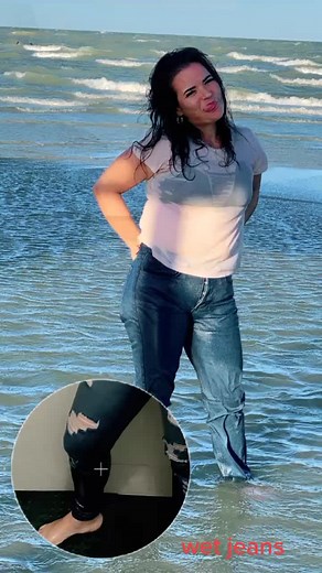 #viral #wet jeans #wet clothes #wet look #viral
