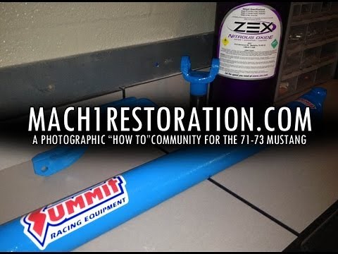 How to remove U-Joints Ford Mustang | Cleaning & Painting Drive Shaft Ford Blue