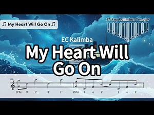 My Heart Will Go On - Titanic | Kalimba Tutorial | Sheet Music | 17-key Kalimba | C major |