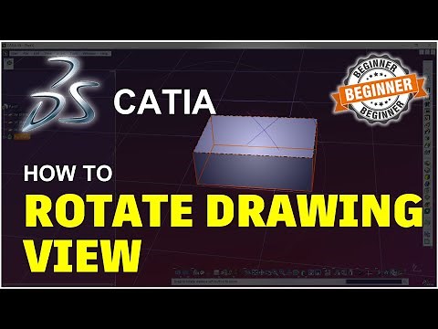 Catia How To Rotate Drawing View Tutorial