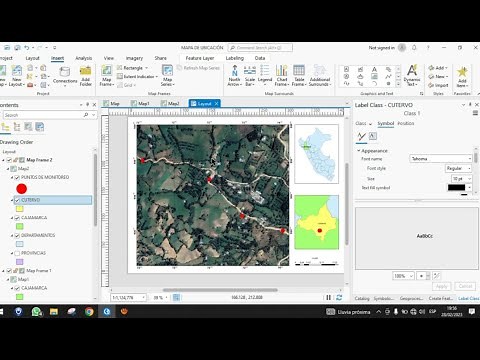 How to create a location map in Arcgis Pro