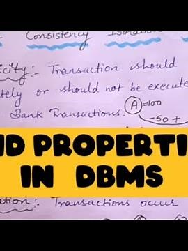 ACID properties in DBMS . what are ACID properties in Database Management system. very Important