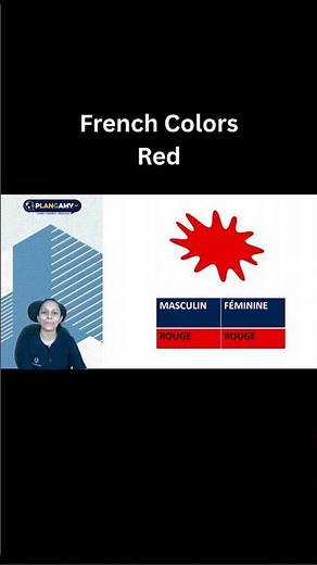 French Colors | Red in French