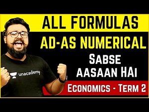 AD- AS NUMERICAL | All Formula Economics Macro economics Class 12 Board exams