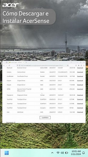 Cómo Descargar e Instalar AcerSense