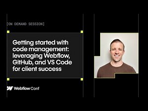 Getting started with code management: leveraging Webflow, GitHub, and VS Code for client success