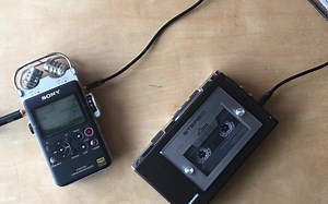 放松音乐 之 松下磁带随身听对录到sony d100录音笔 模拟声还是数码声