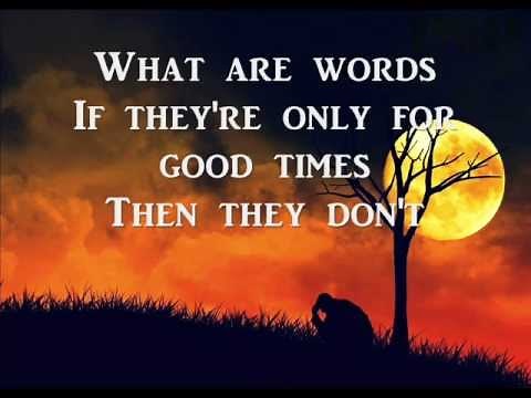 what are words lyrics and karaoke